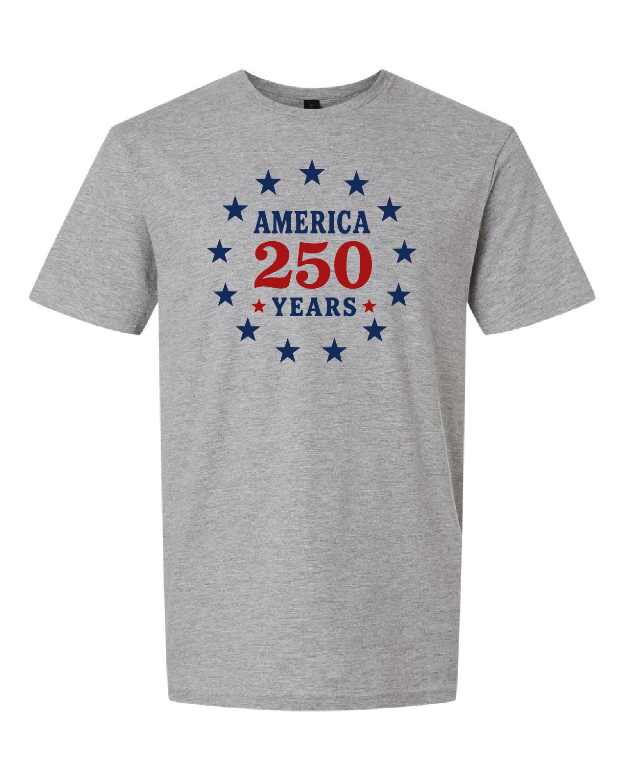 America's 250 - Patriotic Stars Tee - Sport Grey